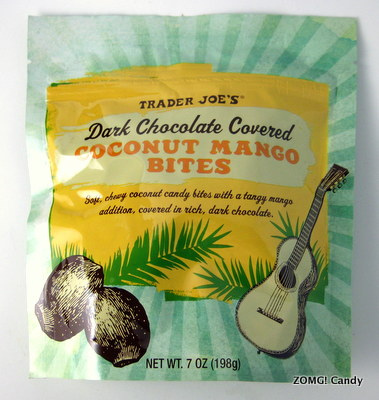 Trader Joe's Dark Chocolate Covered Coconut Mango Bites