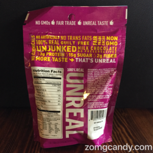 Unreal Candy - Candy Covered Milk Chocolates Nutrition Facts