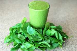 Carrot and spinach juice