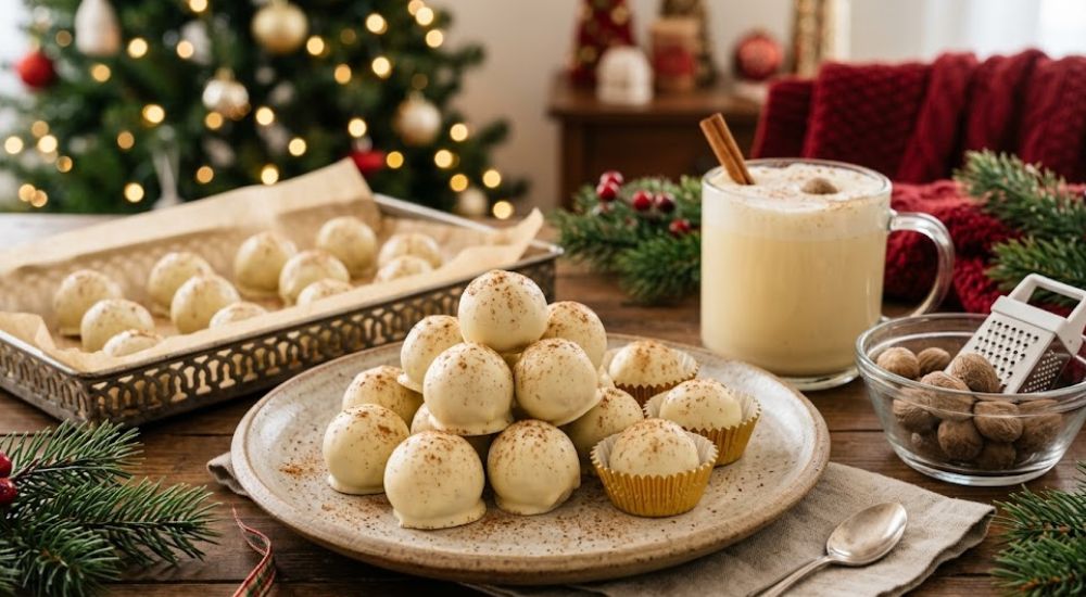 Eggnog Truffles Candy
